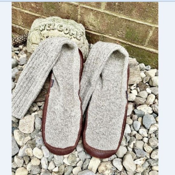 Acorn Other - Acorn Men Slipper Socks Wool Leather Foot 10.5-11.